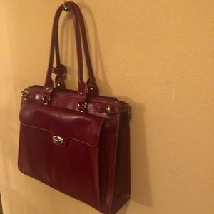 Red McKlein Laptop Bag New without Tags